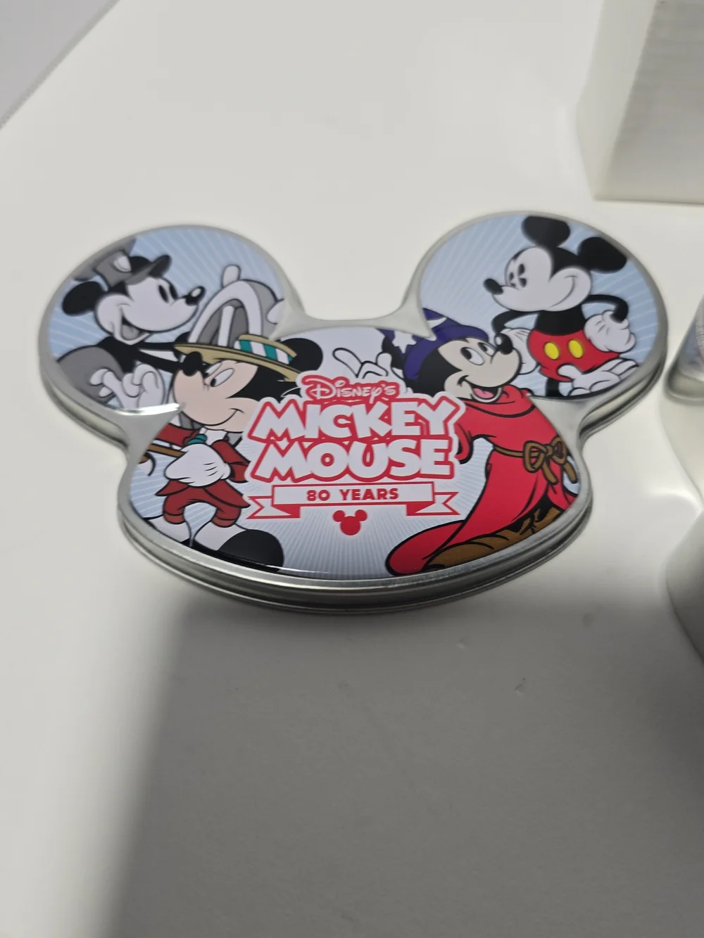 Disney Mickey Mouse 80th Anniversary Watch 2008 Collectible Tin New Battery